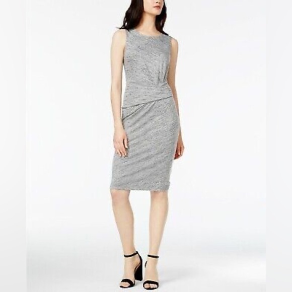 Bar III Gray Sleeveless Dress - Size Medium‎ - Great Condition - Picture 1 of 6